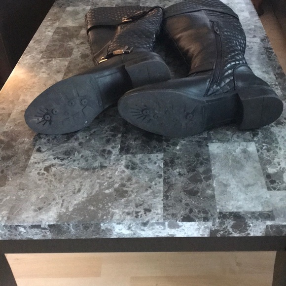 Over knee leather boots - Picture 7 of 8